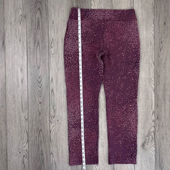 Soft Surroundings Women Size M Purple Speckled Ponte Pull On Straight Leg Pants - Picture 7 of 17